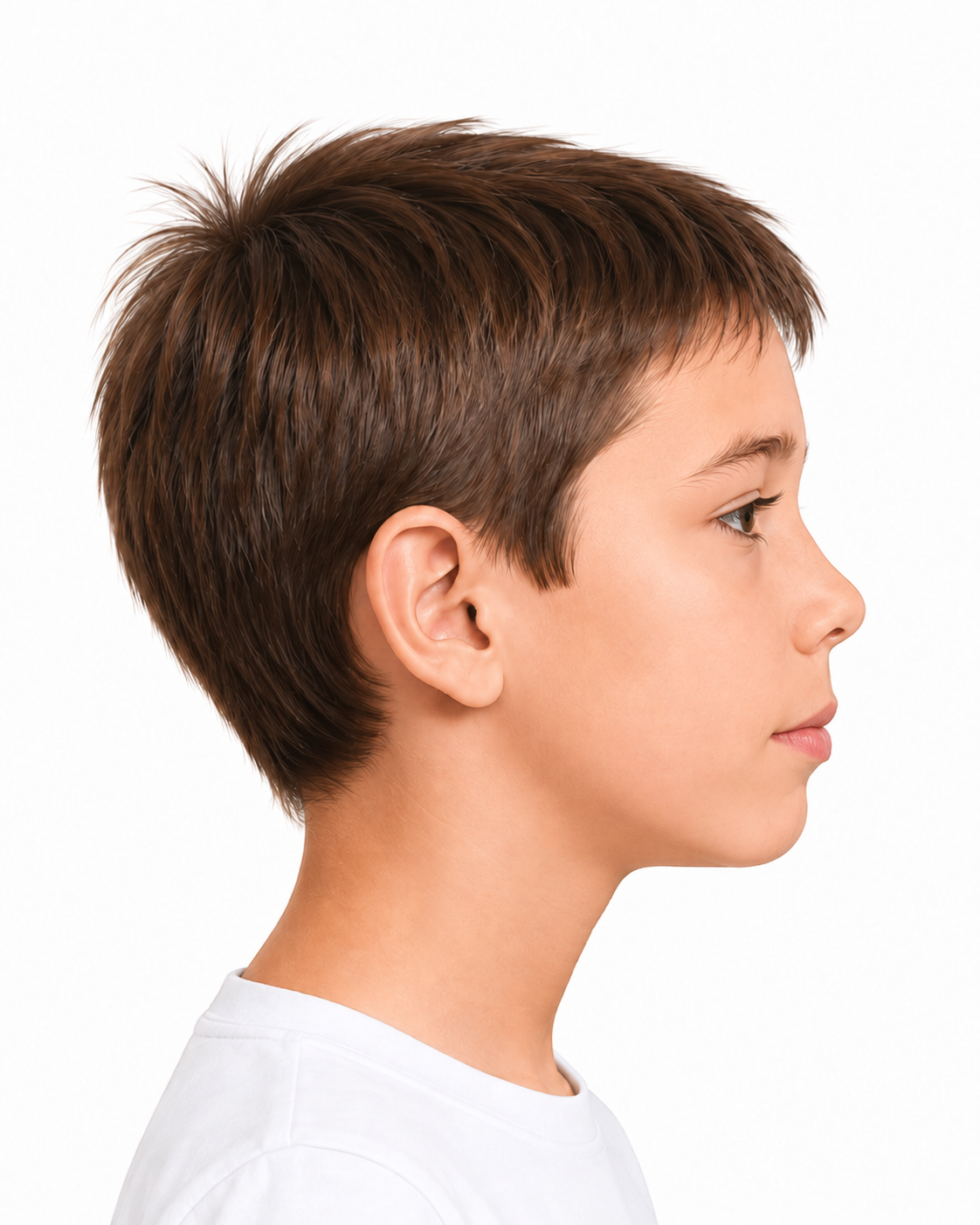 Child profile showing healthier functional growth with early guidance